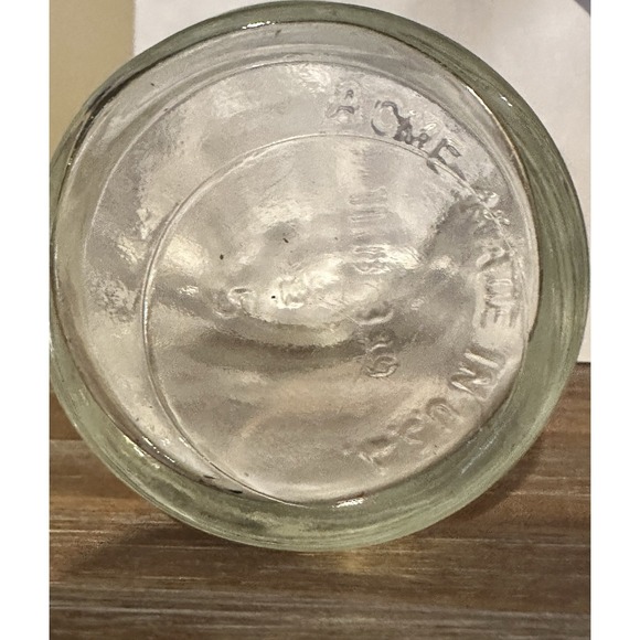 ACME Press & Chop Glass USA Avocado Green Food Nut Chopper 12 oz Vintage Retro - Picture 8 of 8